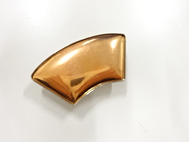 アンティーク　地紙帯留め